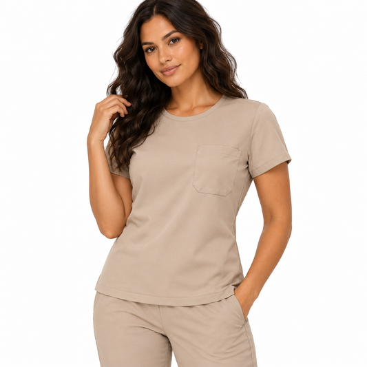 Cipher Top Beige Mujer