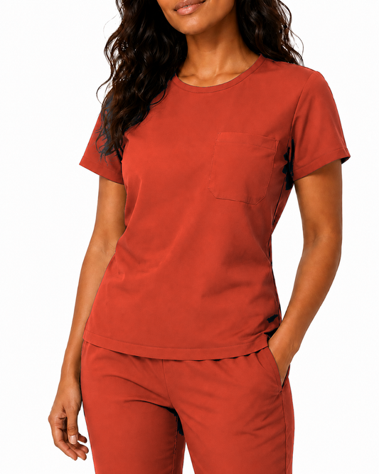 Cipher Top Terracota Mujer