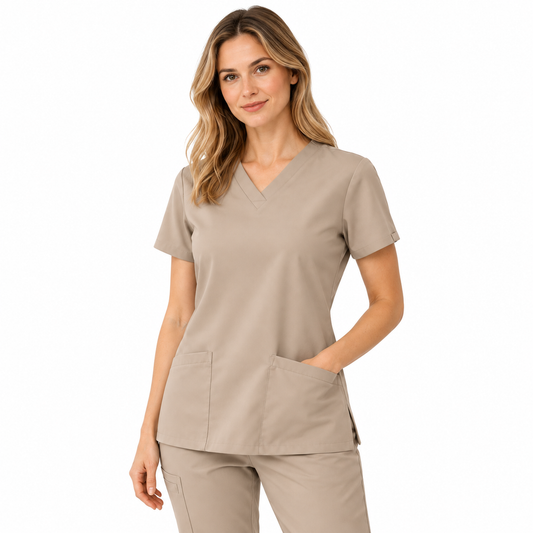 Aura Top Beige Mujer