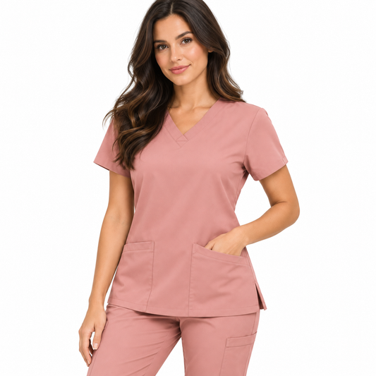 Aura Top Palo de Rosa Mujer