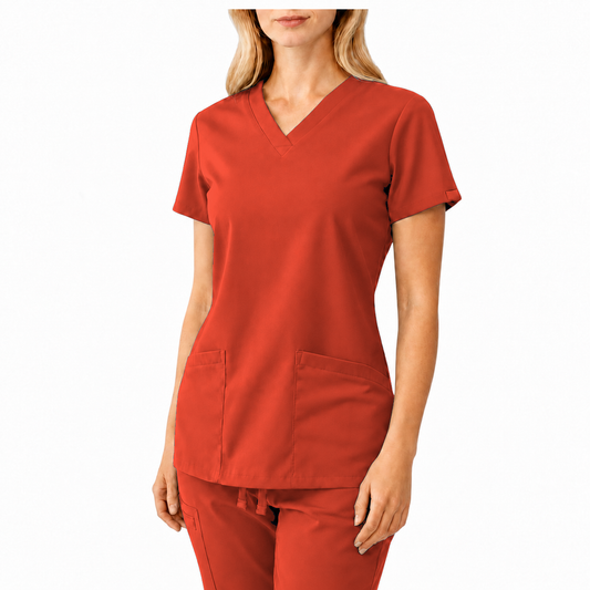 Aura Top Terracota Mujer
