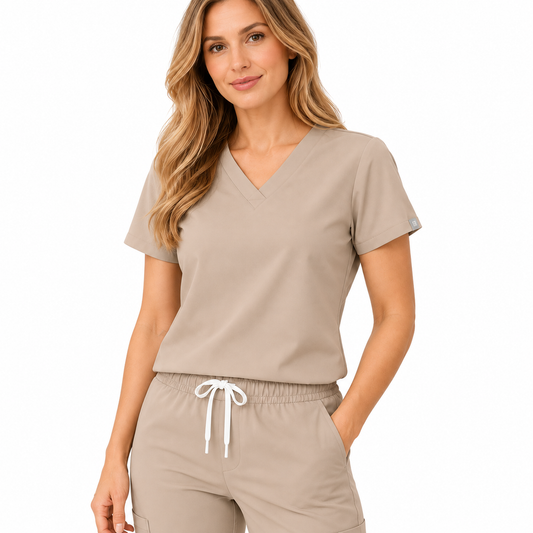 Sky Top Beige Mujer