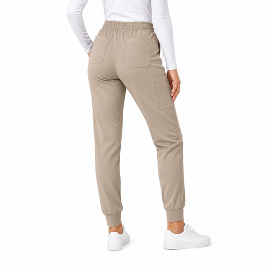 Core Pant Beige Mujer trasera