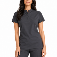 Elara Top Gris Oscuro Mujer