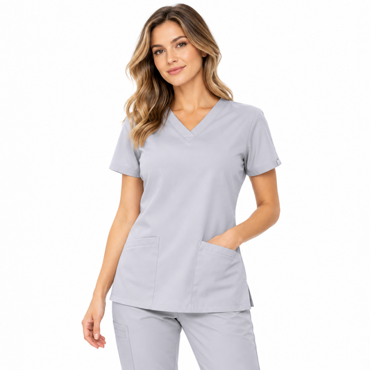 Aura Top Gris Perla Mujer