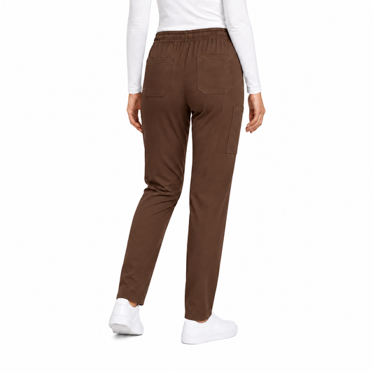 Form Pant Café Mujer trasera